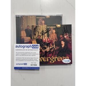 PENTATONIX SIGNED EVERGREEN CD Auto AUTOGRAPHED COA ACOA #4
